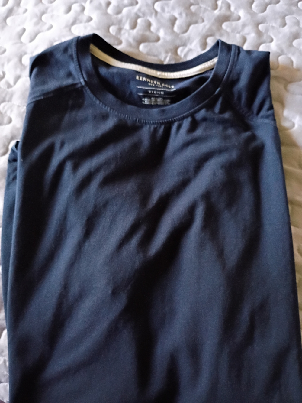 Kenneth Cole Men's Navy Crew Neck T-Shirt